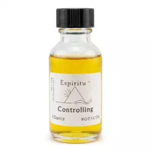 1 oz bottle of Espiritu Controlling ritual oil for domination, influence, and asserting authority in hoodoo conjure workings.