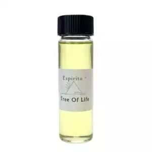 Espiritu Tree of Life ritual aroma oil 2 dram — small bottle of grounding formula for balance, sacred connection, and world-tree spiritual practice.