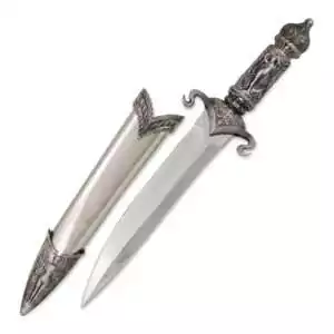 Goddess Athame ritual blade 13 inch with pewter Goddess handle and stainless steel blade — Wiccan ceremonial dagger for circle casting and altar work.