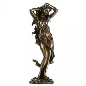 Aphrodite Greek goddess of love altar statue — graceful feminine figure in an ivory-finish resin for love magic shrines and Hellenic devotional display.