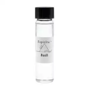 2 dram Espiritu basil ritual oil bottle for money drawing and protection spells in hoodoo candle dressing and anointing