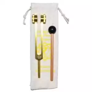 Solar plexus chakra tuning fork 126.22 Hz in yellow for third chakra confidence and personal power