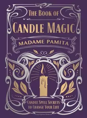Book of Candle Magic hardcover by Madame Pamita — decorative cover with candles and Llewellyn Worldwide publisher branding.