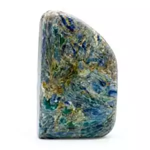 0.5-0.7 lb kyanite free shape specimen showing blue blade formation with natural surface variation — compact alignment crystal.