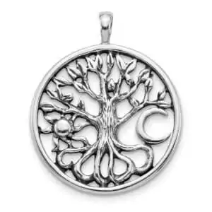 Celtic Tree of Life pewter amulet pendant representing strength and ancestral earth connection