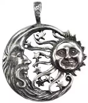 Windblown Celestial Amulet showing celestial wind and air element talisman design with flowing forms evoking freedom movement and sky energy for ritual and altar use