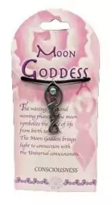 Moon Goddess amulet pendant representing lunar divine feminine for intuition and moon cycle devotion