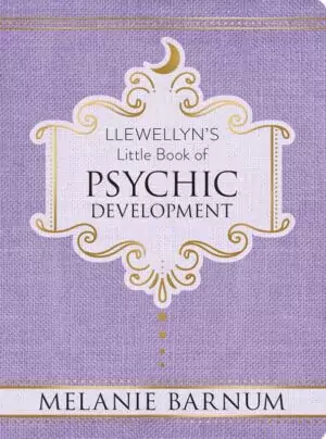 Llewellyn's Little Book of Psychic Development by Melanie Barnum — lavender cover featuring the beginner psychic development guide paperback.