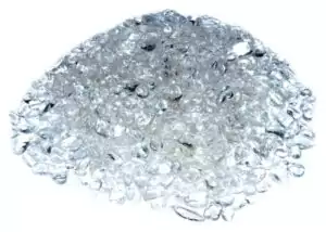 One pound clear quartz tumbled chips in small polished pieces for crystal grids jewelry making and DIY craft bulk lot