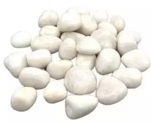 1 lb white agate tumbled polished stones showing smooth white and cream stone surfaces — purity calm crystal bulk lot.