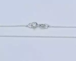 18-inch sterling silver curb chain necklace with flat link design and clasp — classic pendant chain shown on neutral background.