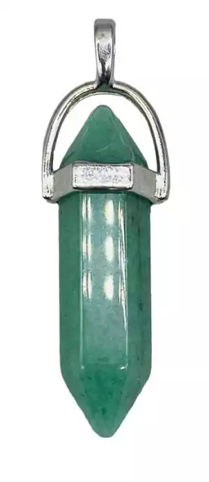 Jade double terminated crystal with polished dual points — green natural jade luck and harmony stone for abundance grids and healing wands.