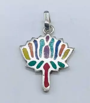 1.25-inch sterling silver lotus pendant jewelry piece symbolizing spiritual awakening and purity, spiritual talisman necklace charm