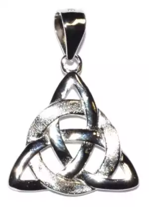 Sterling silver 5/8 inch triquetra Celtic triple knot pendant amulet for Wiccan goddess ritual and spiritual protection jewelry