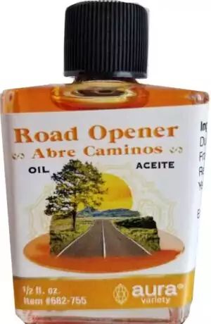 Road Opener Ritual Oil 4 Dram — small anointing oil bottle for path opening, new opportunities, and career expansion in hoodoo and folk magic road-clearing rituals.