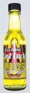 Fast Luck Cologne 5 fl oz bottle, a golden ritual luck cologne for daily wear, named for the fast luck formula used in hoodoo and Latin American supply traditions.