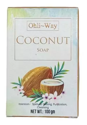 Ohli Way coconut ritual soap bar 100gm for spiritual purification bath and aura cleansing rituals