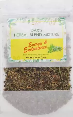 15g Energy and Endurance herbal ritual smoke blend with basil and rosemary, aromatic incense blend for vitality and stamina ritual burning