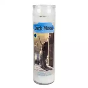 Envision Crystal Dark Moon aromatic ritual jar candle with shadow work label, 7-day candle for new moon and inner transformation ritual