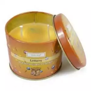 Ohli-Way Loteria Quartz candle 120g with folk-magic inspired label design, ritual candle for abundance and luck spellwork