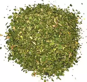 Dried Egyptian flat-leaf parsley, 2oz packet, for purification rituals, protective herb blends, hoodoo floor washes, and ritual herb sachets.