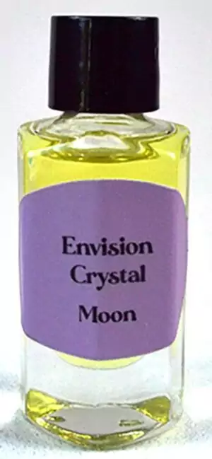 Small 2-dram bottle of Envision Crystal Moon ritual anointing oil for lunar magic, full moon rituals, and psychic work anointing.