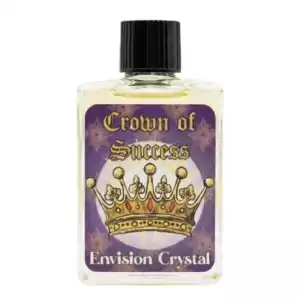 Crown of Success Ritual Oil 4 dram bottle by Envision Crystal with label for achievement and victory anointing in hoodoo tradition