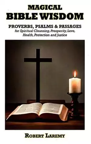 Magical Bible Wisdom book cover by Robert Laremy — black background with gold text for this hoodoo psalm magic and biblical spellwork guide.