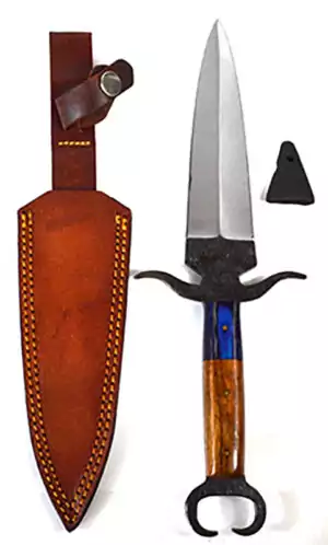 Manta athame 13-inch full-size ritual dagger with wooden hilt — full-length ceremonial blade for Wiccan circle casting, elemental air invocation, and altar ritual work.