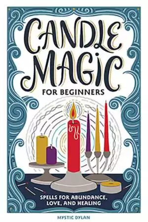 Candle Magic for Beginners book by Mystic Dylan showing cover with candle and flame imagery for practical spell work instruction