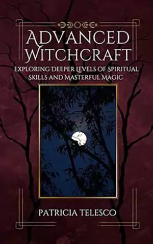 Advanced Witchcraft book by Patricia Telesco showing cover with witchcraft imagery for experienced practitioners seeking deeper magical knowledge