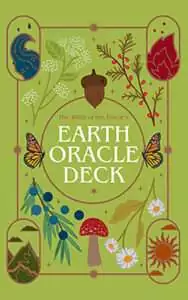 Earth Oracle Deck showing nature-based oracle cards with botanical and elemental artwork for earth magic and grounding practices