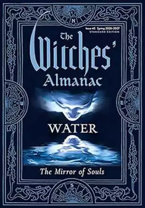 Cover of The Witches' Almanac 2026-2027 Water: The Fluid Element β mystical blue water-themed design for the annual pagan lunar planning almanac.