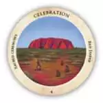 300x300_Image_1 Crystal Medicine Oracle circular card featuring a vibrant red crystal or gemstone illustration with glowing healing energy emanating from the stone.