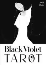 9781922786227.IN01 Black Violet Tarot card showing gothic floral imagery and moody atmosphere
