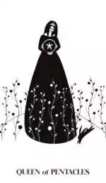9781922786227.IN08 Black Violet Tarot card with deep botanical shadow and dark art styling