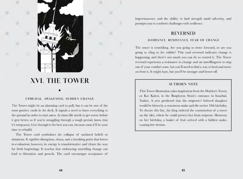 Black Violet Tarot card with gothic floral and symbolic imagery