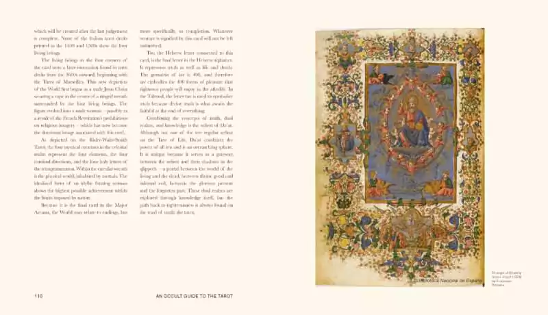 An Occult Guide to the Tarot book detail showing ceremonial magic and tarot connection