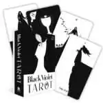 Black-Violet-tarot-by-Heidi-Phelps-DBLAVIO-Z Black Violet Tarot deck box by Heidi Phelps with dark botanical gothic design
