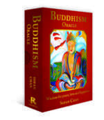 Buddhism Oracle card with mandala or lotus imagery from Sofan Chan's deck