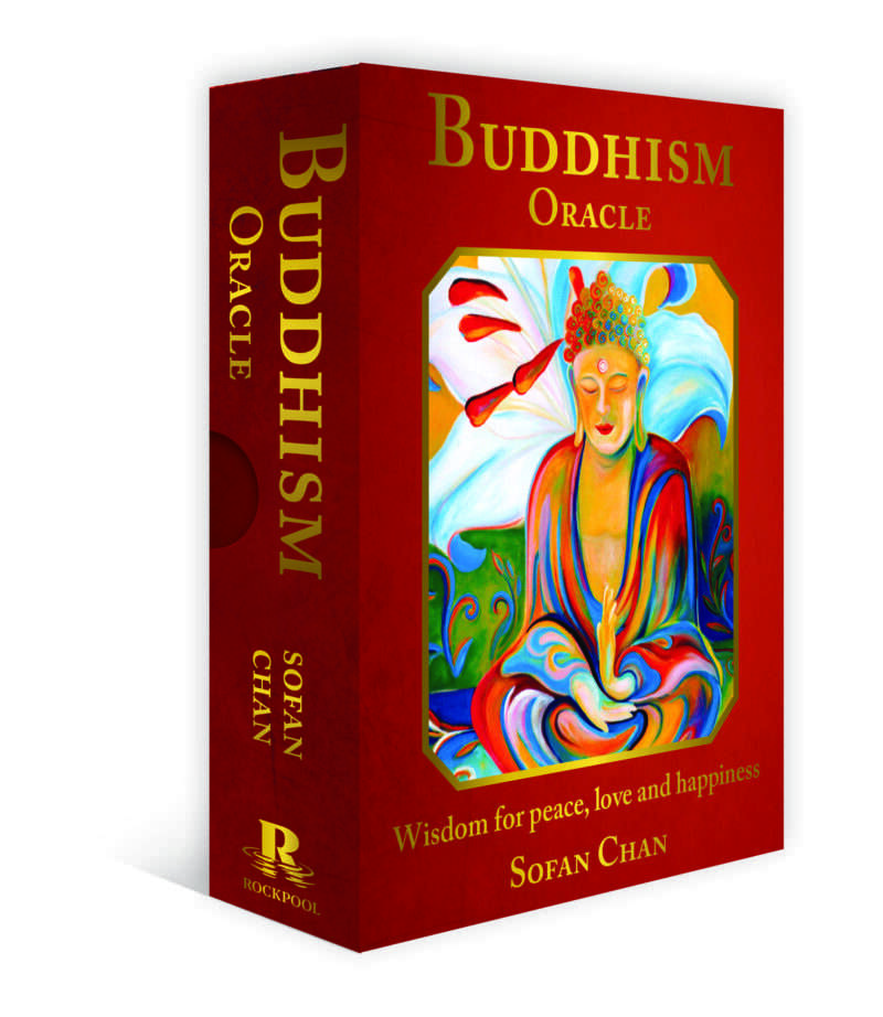 Buddhism Oracle card with mandala or lotus imagery from Sofan Chan's deck