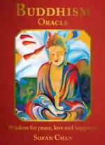 Buddhism Oracle card featuring Buddhist wisdom teaching with colorful illustration