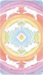Caticorn Tarot card backs showing decorative reverse design