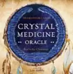 CrystalMedicineOracle_cover_highres Crystal Medicine Oracle circular card showing the deck title design with crystal illustration, distinctive round format oracle card from the Rockpool publishing deck.