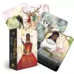 Seasons of the Witch Beltane Oracle deck box with cards showing vivid fire and fertility imagery, Anderson and Diaz 44-card Beltane oracle deck.