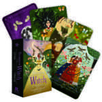 Season of the Witch Litha Oracle deck box and cards by Anderson and Diaz featuring midsummer solstice imagery for Litha sabbat readings
