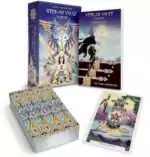 Stellar-Vault-by-Amrei-Hofstatter-DSTEVAU_Z_2 Stellar Vault Tarot card spread showing silver-edged cards with deep space and cosmic imagery
