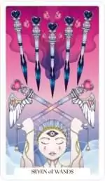 Version 1.0.0 Stellar Vault Tarot card with astronomical and mystical imagery