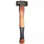 Mjolnir Thor hammer replica 18 inches — ornamental Norse ritual altar hammer with runic detailing on display background.