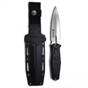 Marines ritual athame 9.5 inch — ceremonial USMC-styled dagger for Wiccan altar use displayed on dark background.